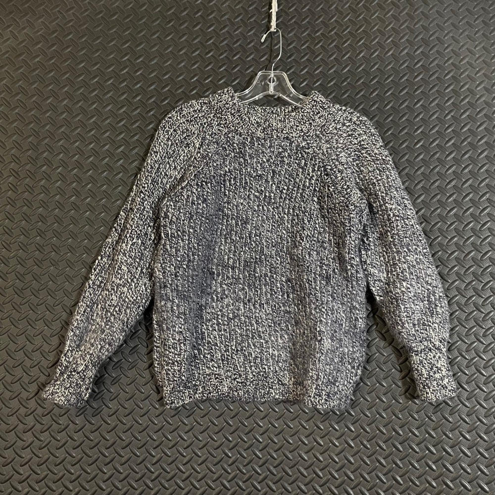 Vintage Billy Bucky Black White Knit Pullover Sweater Women's Size‎ Large